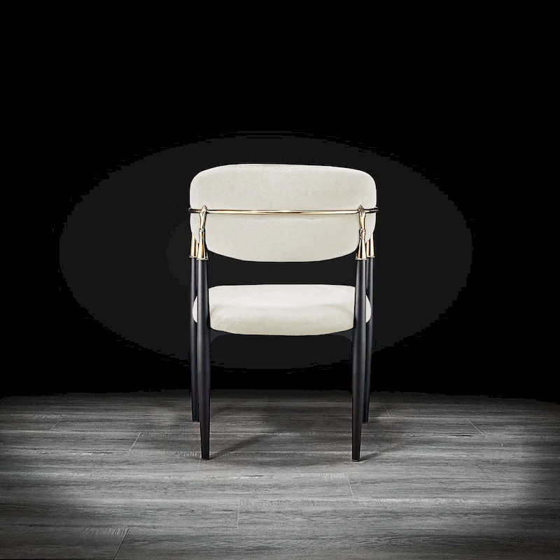 Roubi Gold Stainless Steel Dining Chair