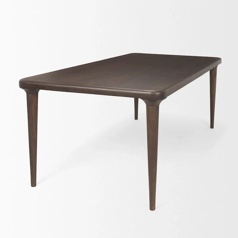 Suvan Medium Dark Brown Rectangular Solid Wood Table