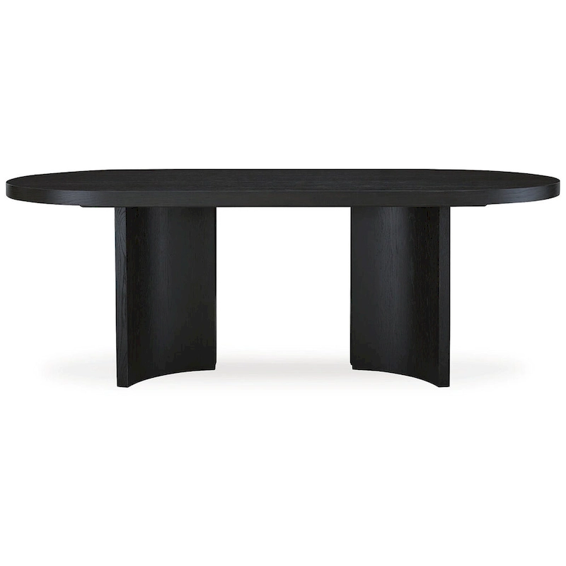 Signature Design by Ashley Rowanbeck Black Dining Table - 86.25 W x 42 D x 30.25 H