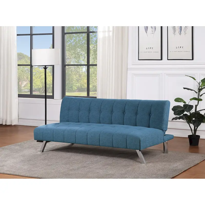 Futon with Stainless Steel Legs