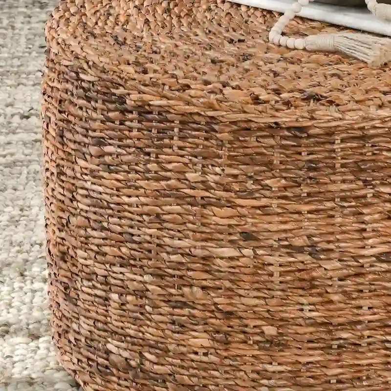 Ira Rattan Round Coffee Table by Kosas Home