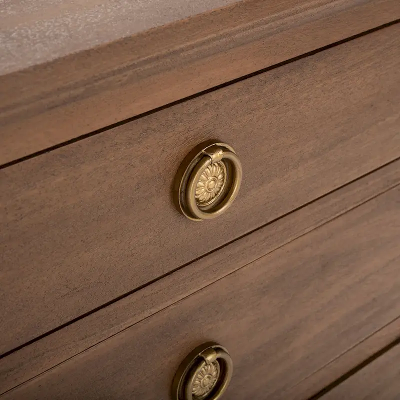 Three-Drawer Wooden Bedside Table