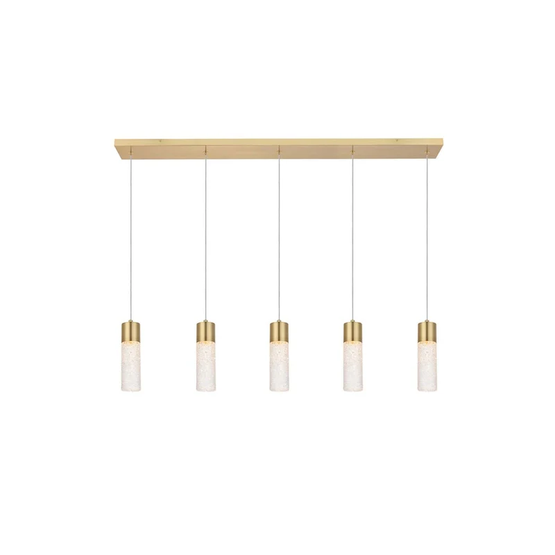 Elegant Lighting Constellation 5 Light 42  Wide LED Suspension Linear