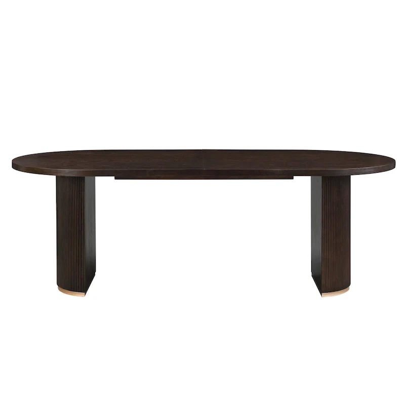 Modern Style Oval Wood Dining Table