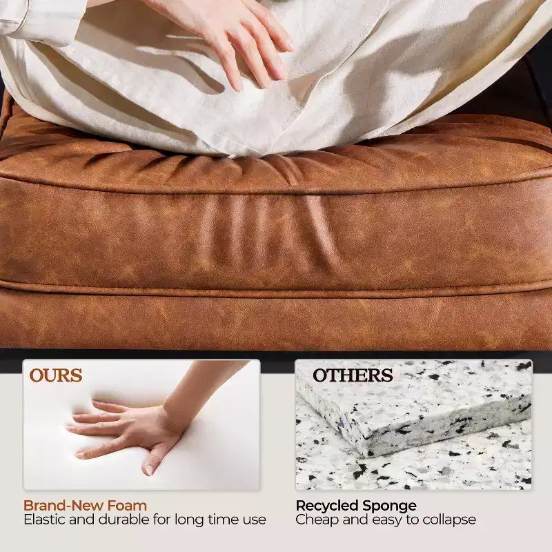 Yaheetech Retro Upholstered Accent Chair Arm Chair