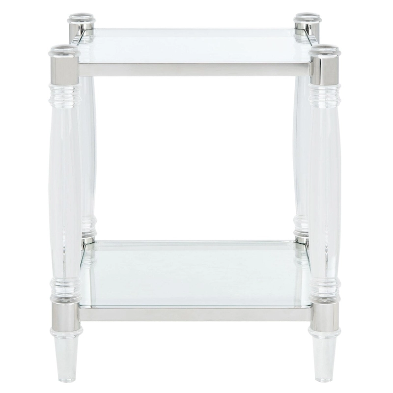 SAFAVIEH Couture Lirie Acrylic Accent Table - 20 W x 20 L x 24 H - 20Wx20Dx24H