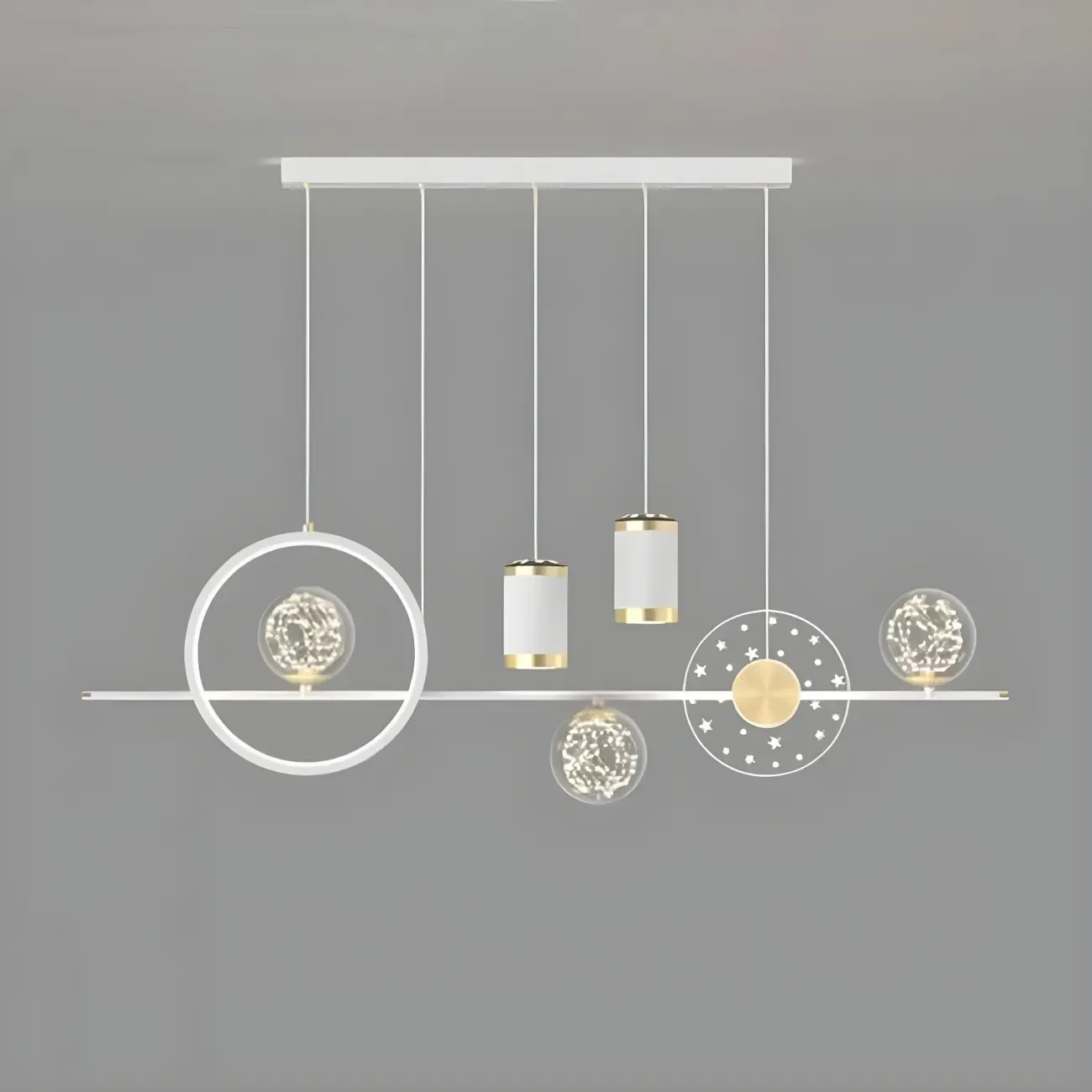 Luxury Adjustable Multi-Light Island Pendant Light