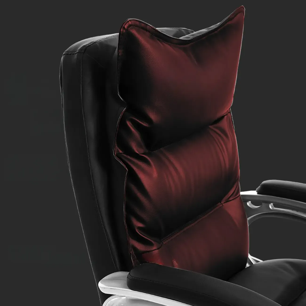 Elegant Brown Leather Reclining Executive Office Chair