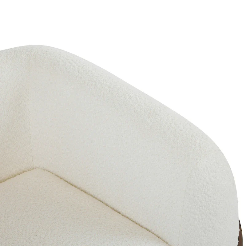 Tina Modern Upholstered Boucle Arm Club Chair by Christopher Knight Home