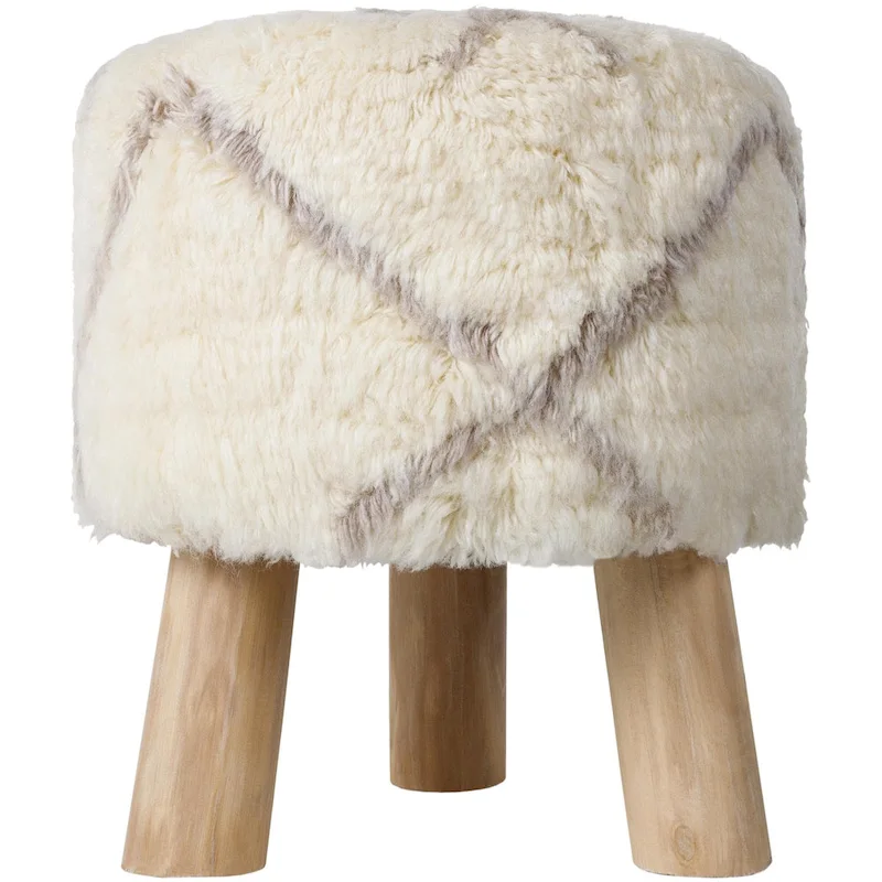 Gloweth Plush Boho Stool