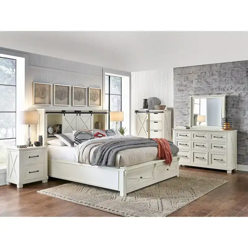 Simply Solid Shanna Solid Wood 6-piece Storage Bedroom Collection