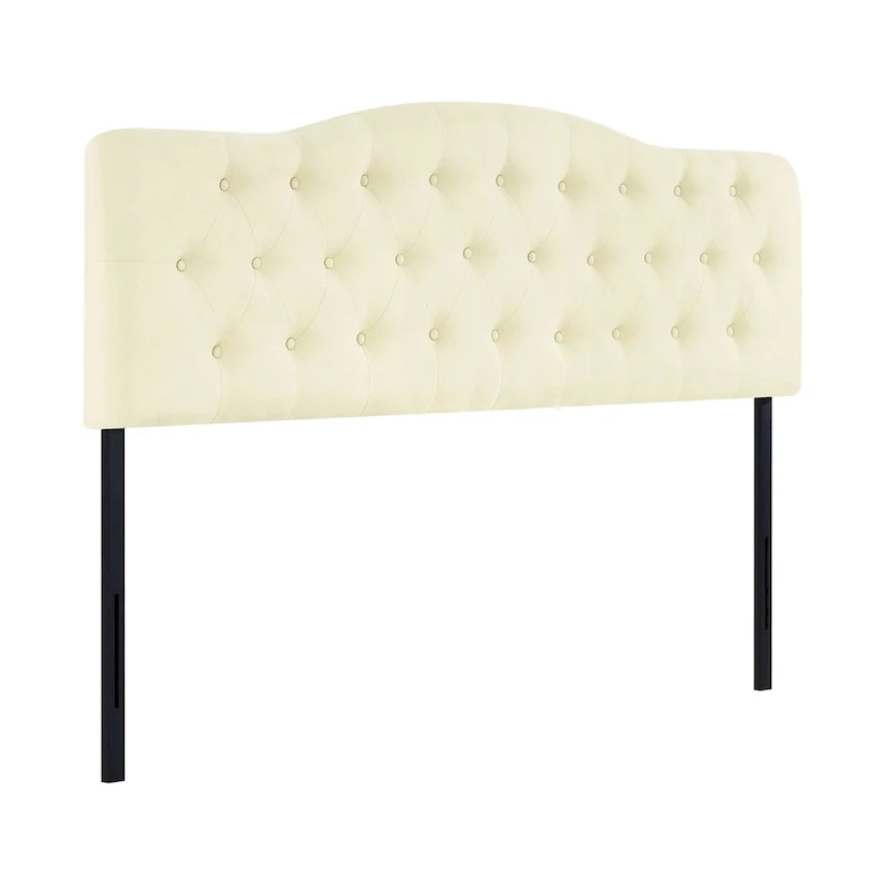 Cecilia Button Tufted Upholstered Headboard, Height Adjustable Headboards,Bed Backboard Premium Padded Fabric Headboard