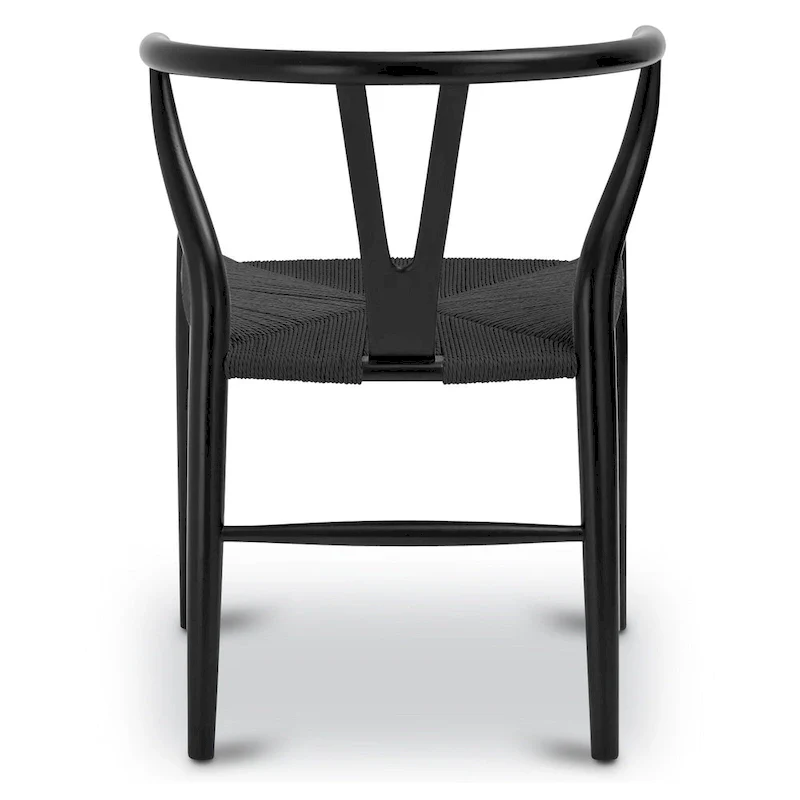 Poly & Bark Weave Chair - Solid Wood with Woven Seat