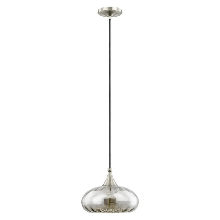 Livex Lighting Art Glass 1 Light Mini Pendant with Glass Shade