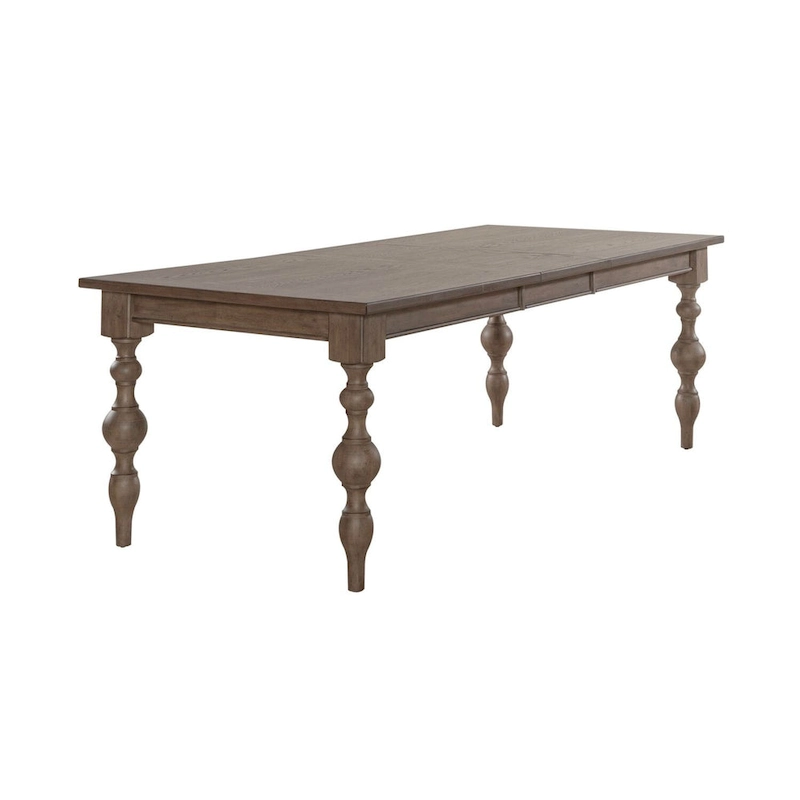 Americana Farmhouse Dusty Taupe Rectangular Leg Table
