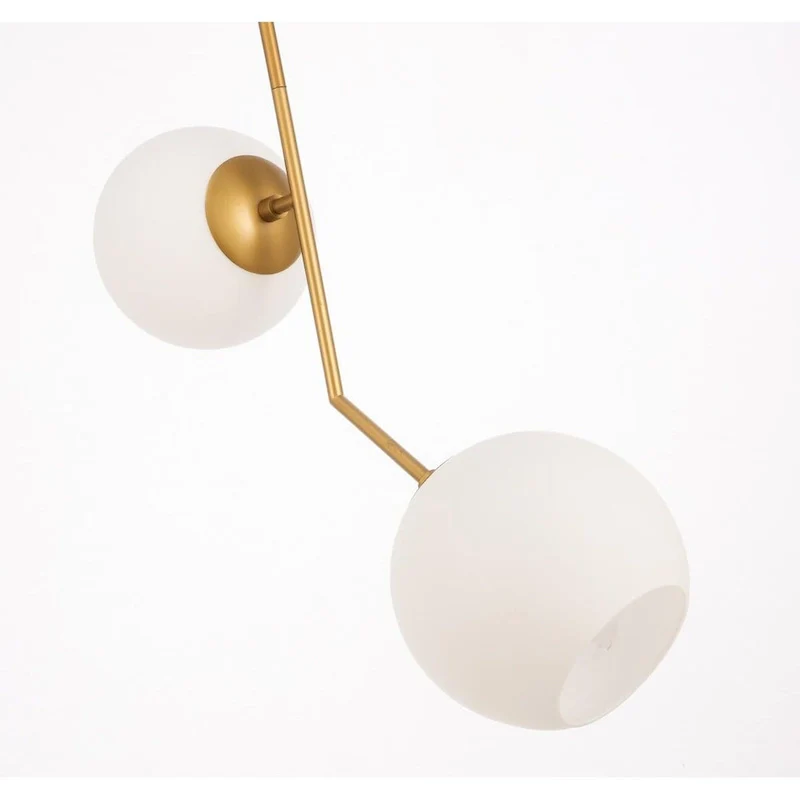 Bastina 20-Inch 1-DownLight Frosted Glass Pendant