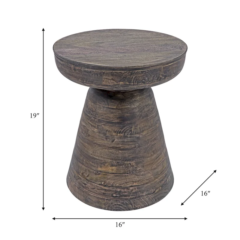 Wood, 19 Side Table, Black