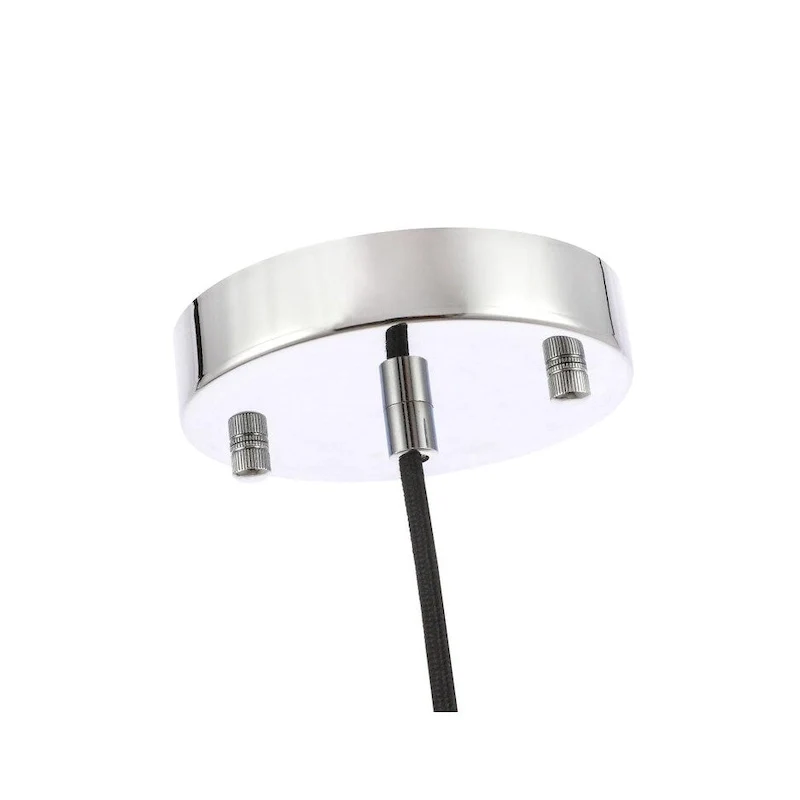 Adelee 6.25-Inch 1-Light Clear Seeded Glass Pendant