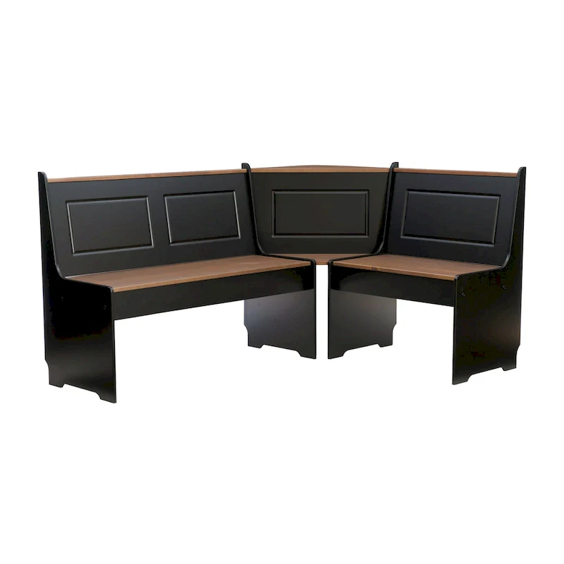 Middlecreek Wood Farmhouse Breakfast Nook Dining Set