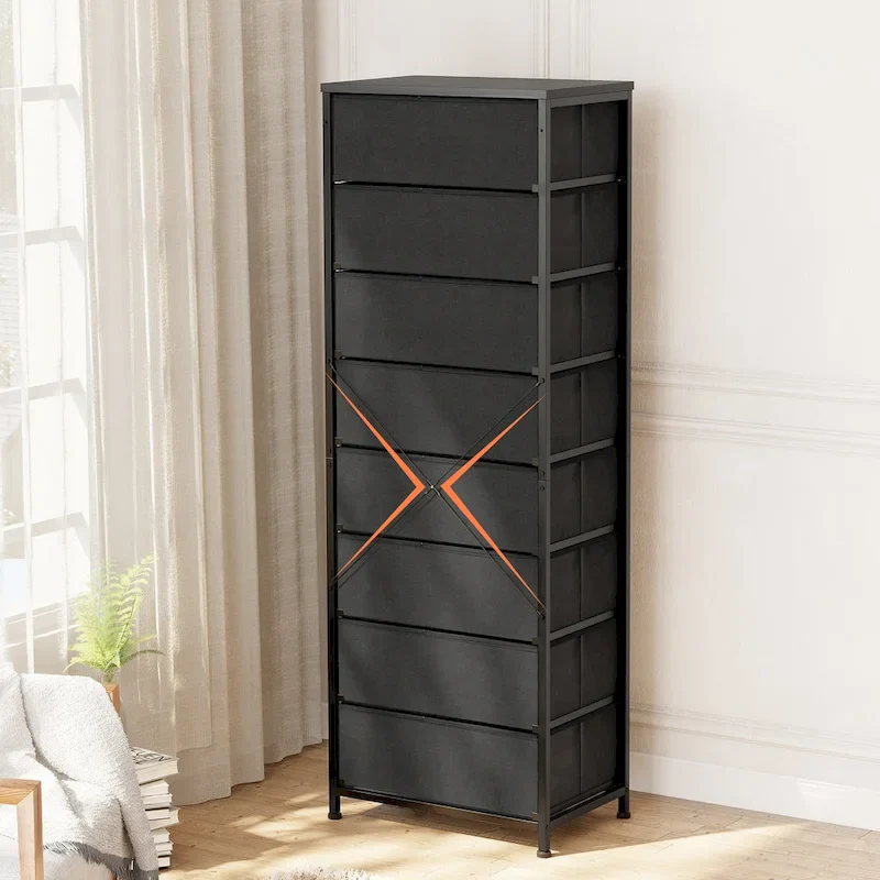 VredHom 8 Dresser Vertical Storage Tower Cabinet