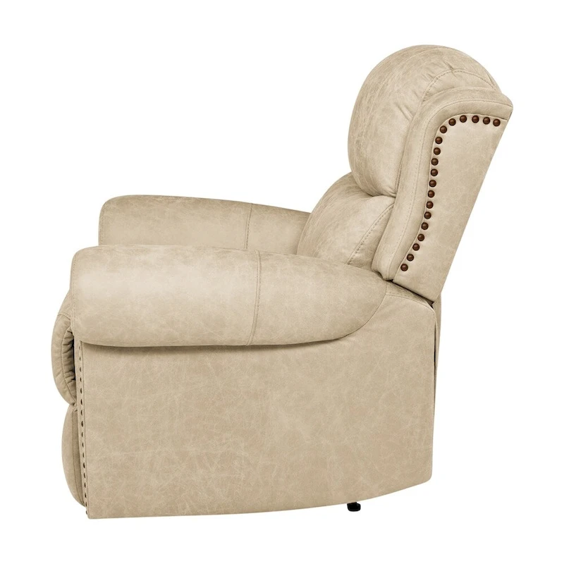 Copper Grove Dilsen Extra Large Rolled Arm Wall Hugger Recliner Chair