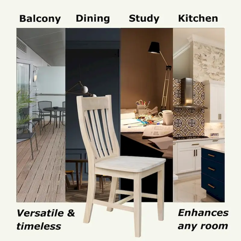 Quince Solid Wood Schoolhouse Chairs, Set of 2