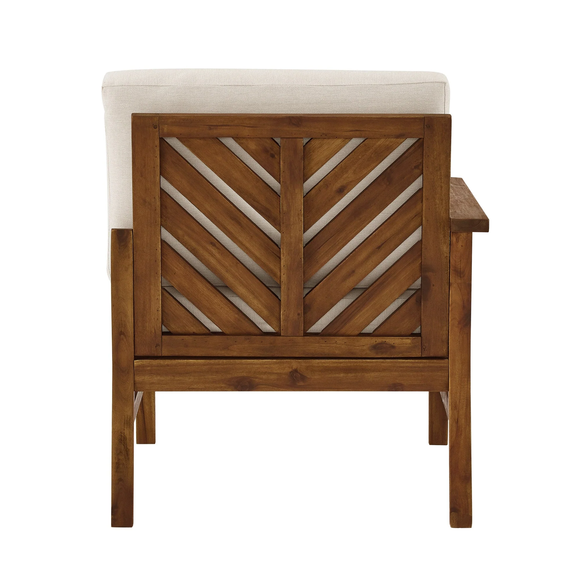 Vincent Acacia Wood Modular Chevron Sectional Seats