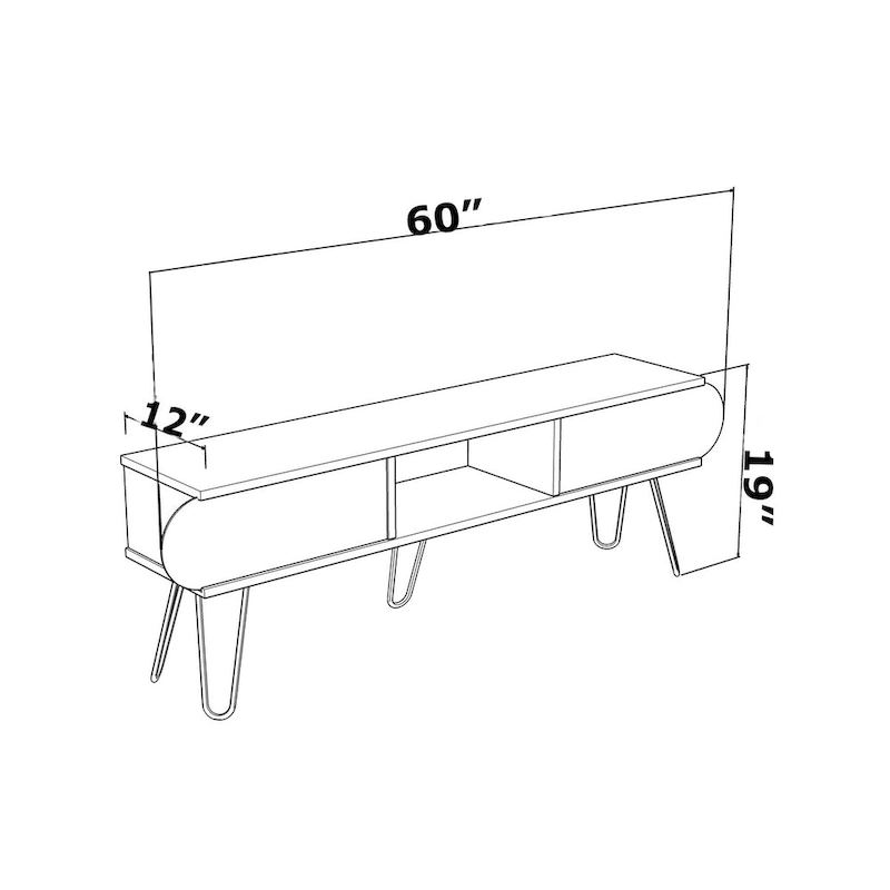 Hayde Mid-century Modern TV Stand