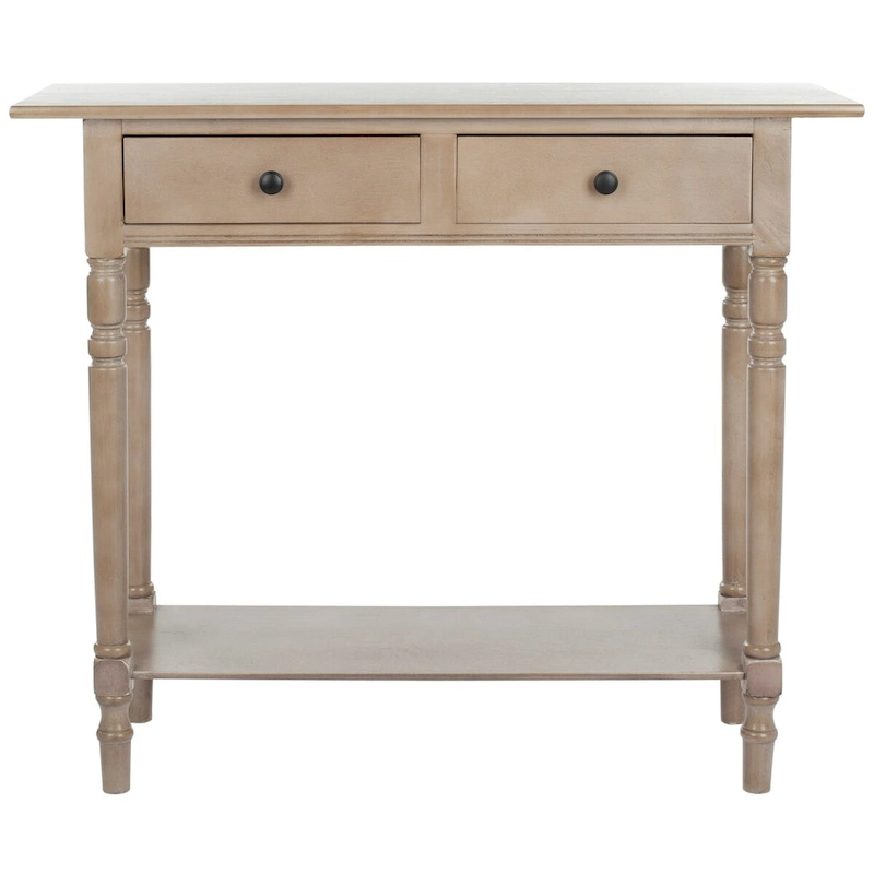 SAFAVIEH Arvilla Grey 2-Drawer Console Table - 37.8 x 13 x 31.9 - 38Wx13Dx32H