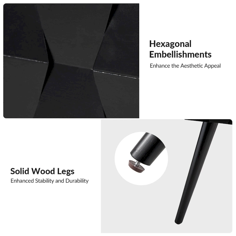 Julian Mid-century Modern End Table with Charging Station by HULALA HOME