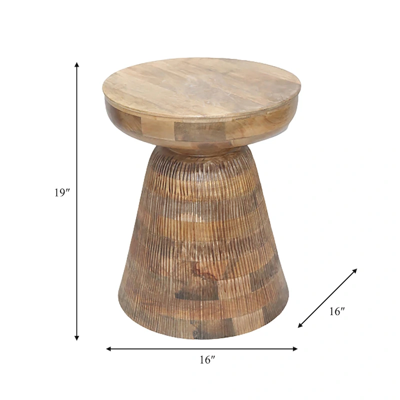 Wood, 19 Side Table, Black
