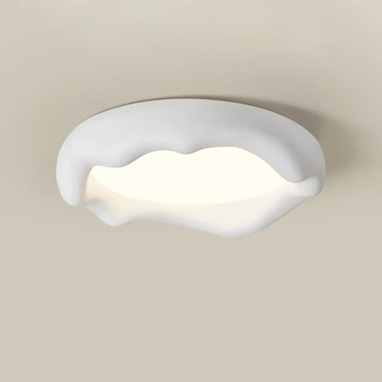 Acrylic Artistic Melting Cream Design Flush Ceiling Light