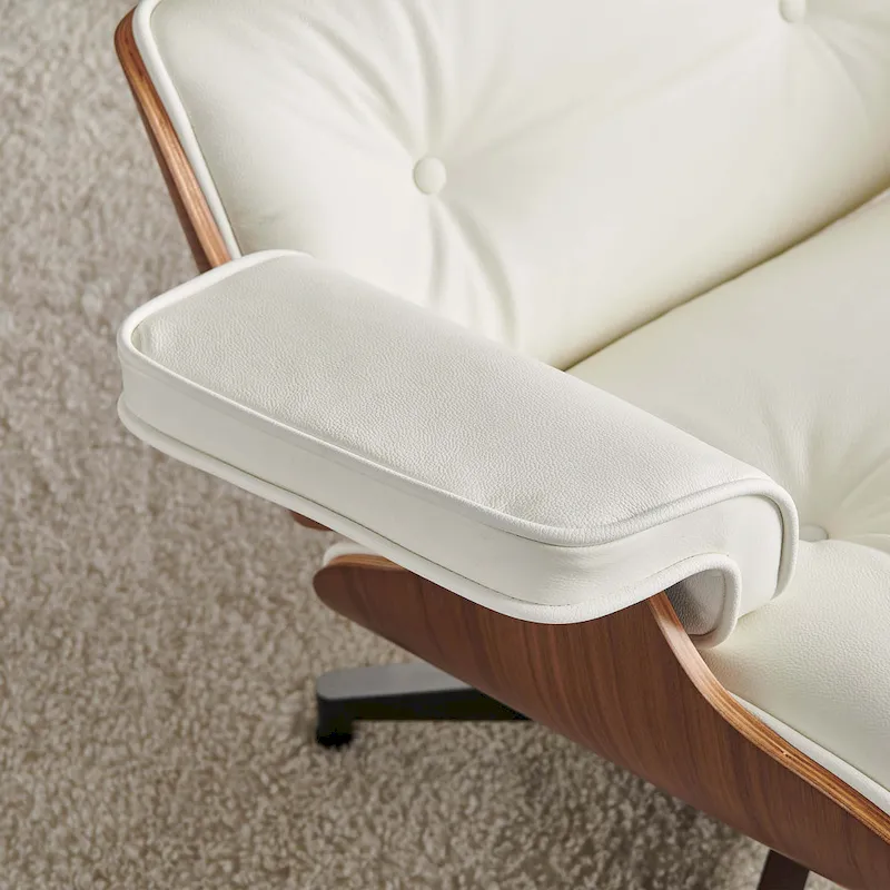 Mid Century Modern Leather Lounge Chair Armchair Recliner