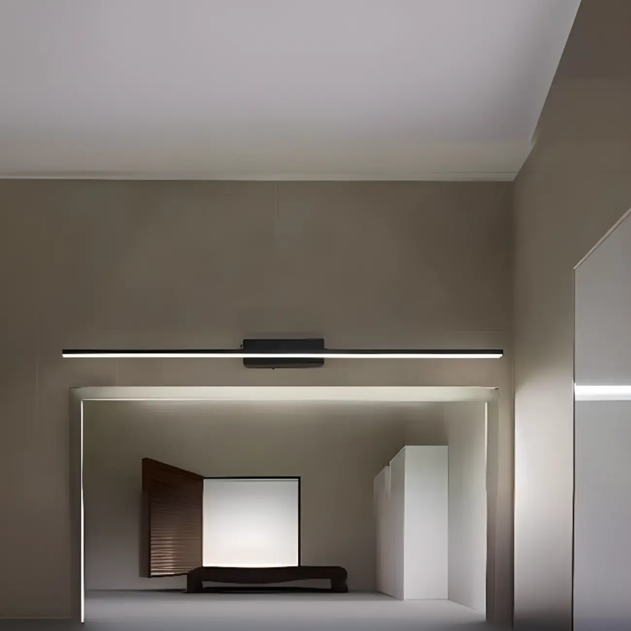 Modern Linear Bathroom Vanity Light with Dimmable Design