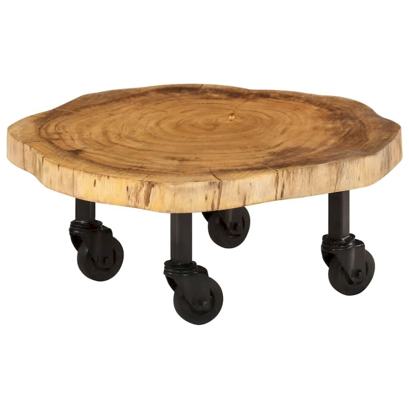 vidaXL Coffee Table Solid Wood Acacia 23.6 x21.7 x9.8