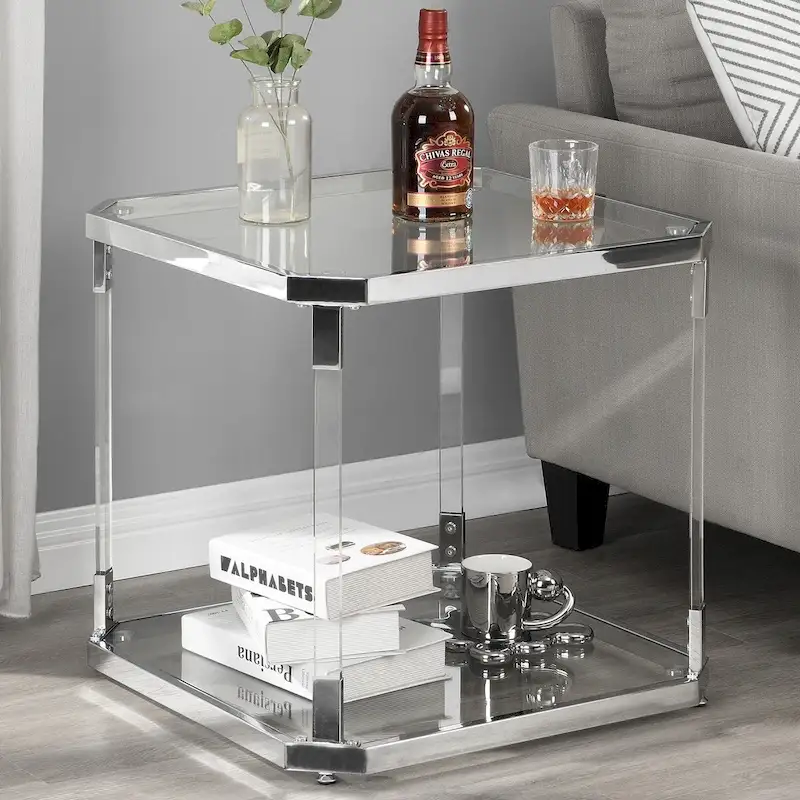 Glass Side Table