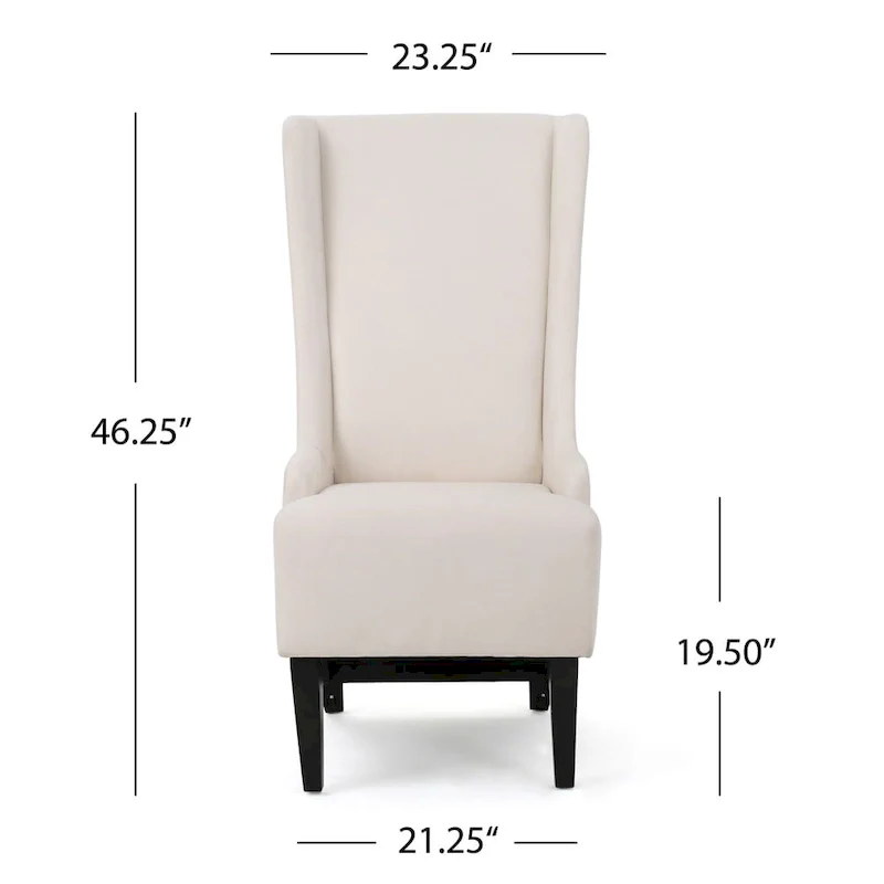 Callie High-back Fabric Dining Chair by  - 23.25 L x 28.75 W x 46.25 H