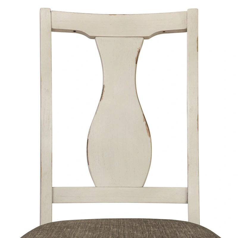 Merichleri Rustic Antique White Wood 5-Piece Counter Height Dining Set by Copper Grove