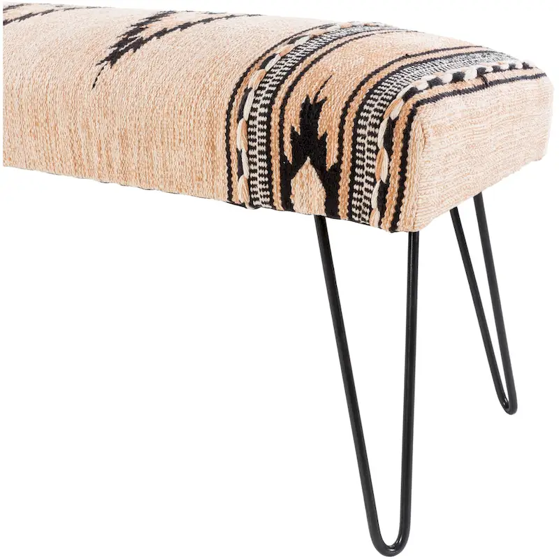 Avril Modern Southwestern Upholstered Bench
