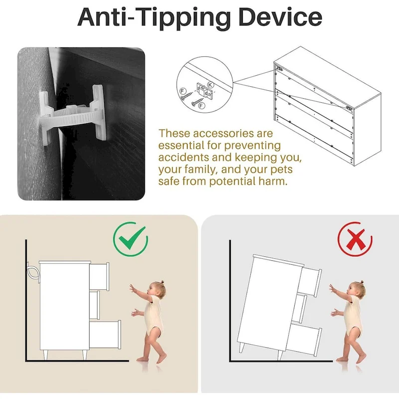 6 Drawers Rattan Dresser