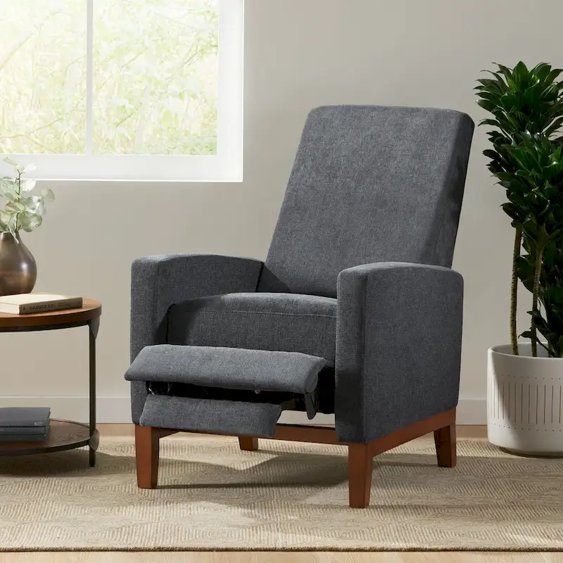 Kalstrom Upholstered Pushback Recliner by Christopher Knight Home