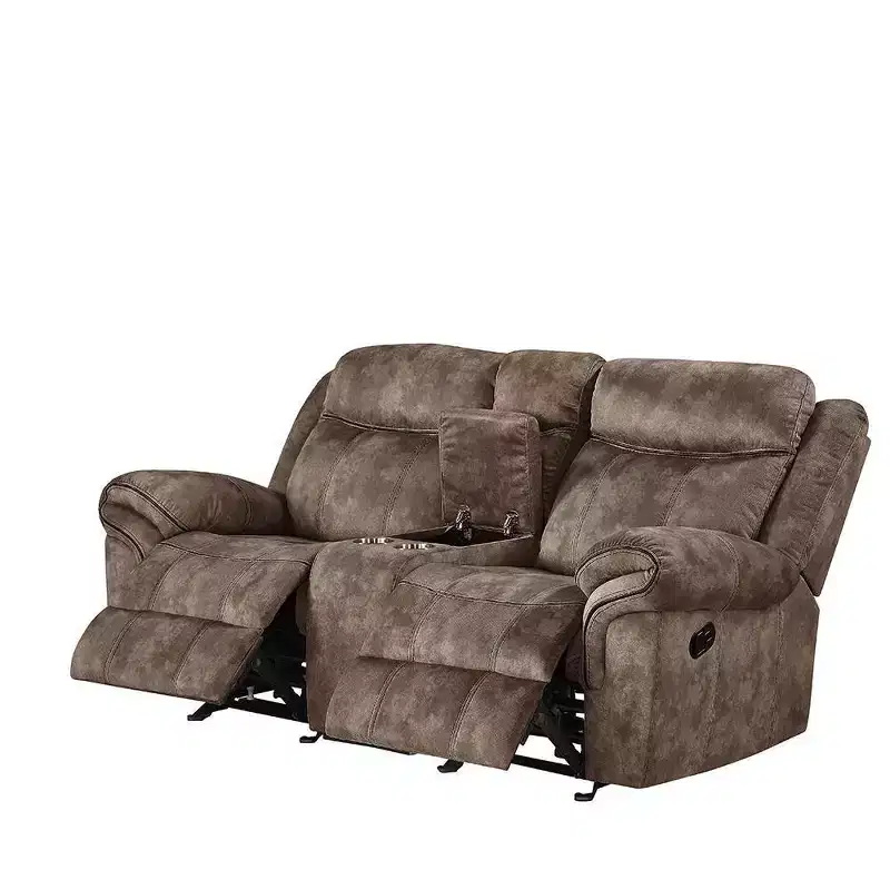 Acme Furniture Zubaida Sofa Two Tone Chocolate Velvet