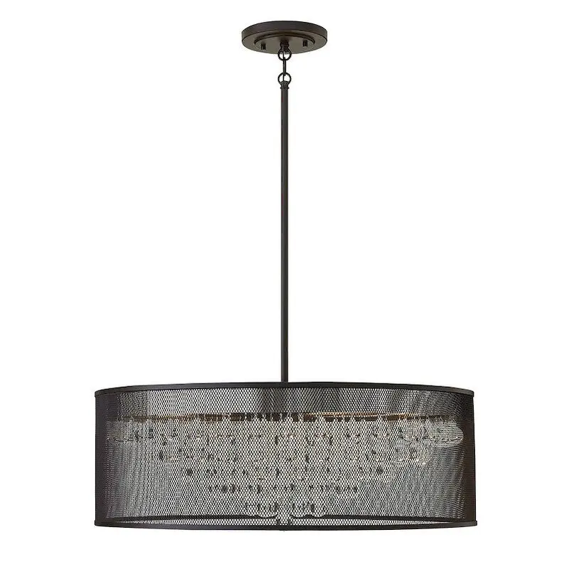Fredrick Ramond 8 Light Large Foyer Single Pendant from the Fiona