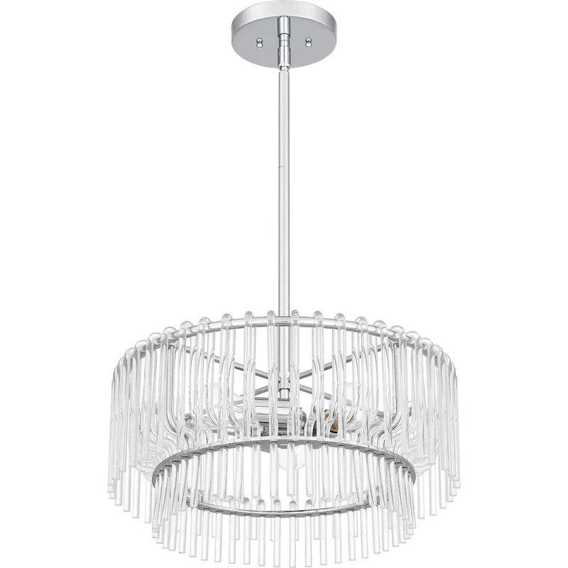 Tayshia 3-Light Polished Chrome Pendant Light