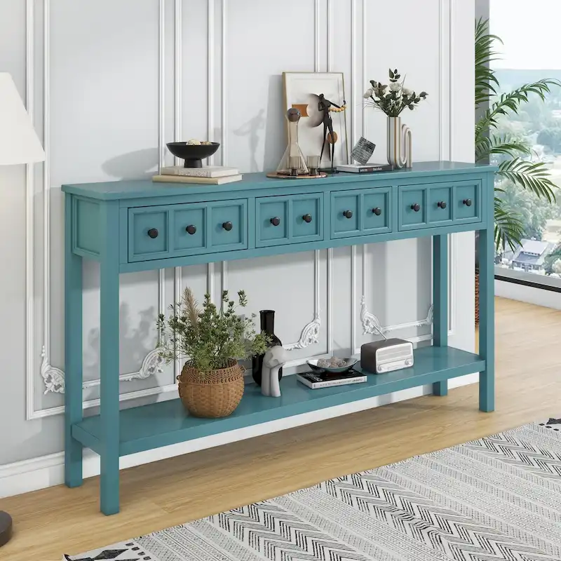 Rustic Entryway Console Table