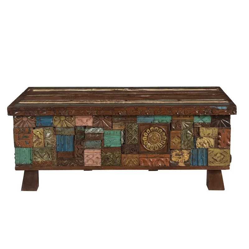 Elephant Reclaimed Wood Trunk Coffee Table - 47 x 25