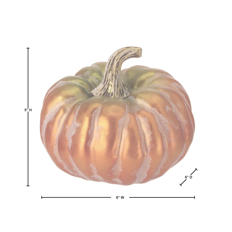 6  Autumn Pumpkin Set of 2 - strofoam:90% plastic:10%