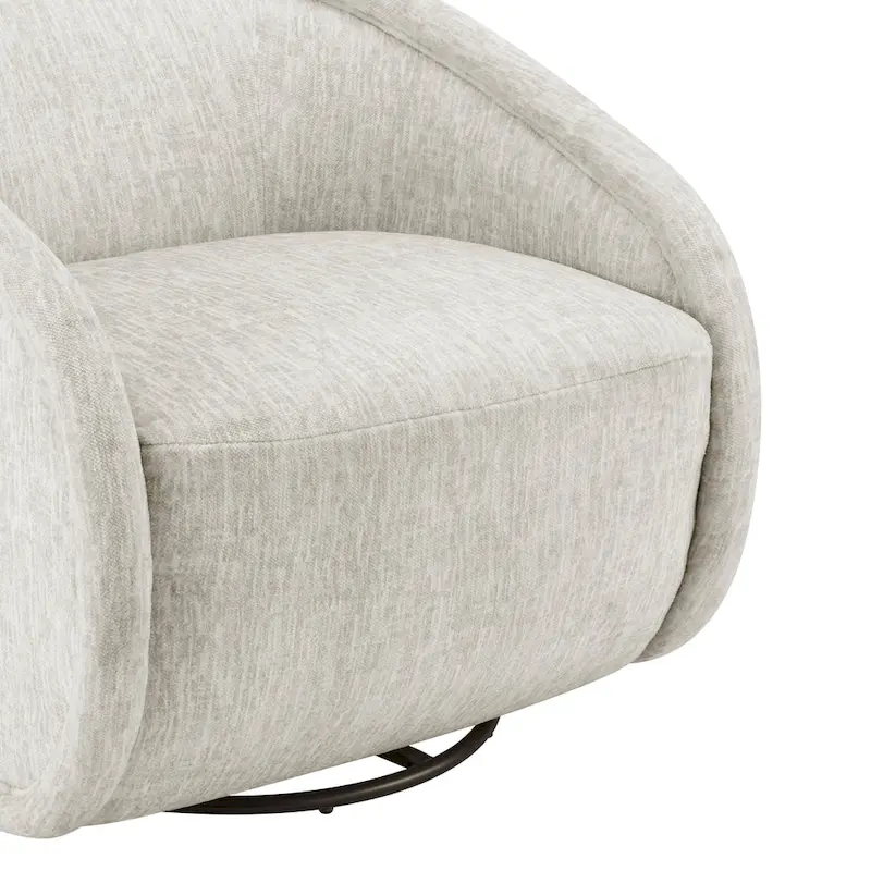 Margareth Fabric Swivel Accent Arm Chair