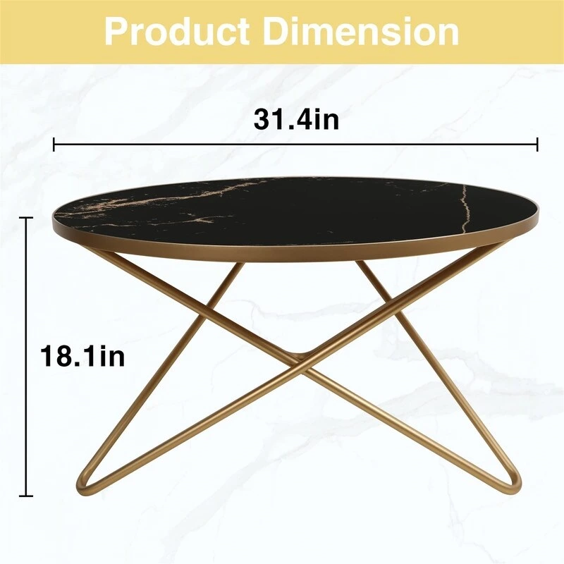 Round Coffee Table - 31.5 D x 31.5 W x 18 H
