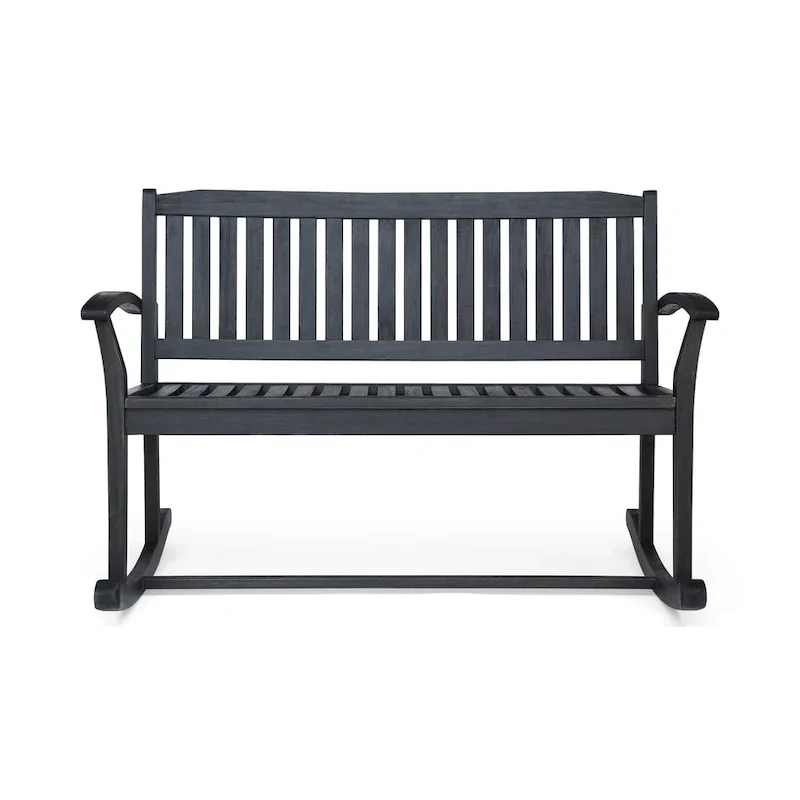 Amina Acacia Wood Patio Glider by Christopher Knight Home